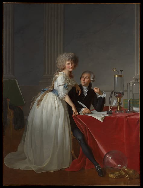 Antoine Laurent Lavoisier (1743–1794) and Marie Anne Lavoisier (Marie Anne Pierrette Paulze, 1758–1836) — Jacques-Louis David