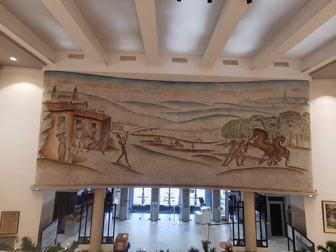 peinture monumentale du hall d'entrée — Theodore Brenson
