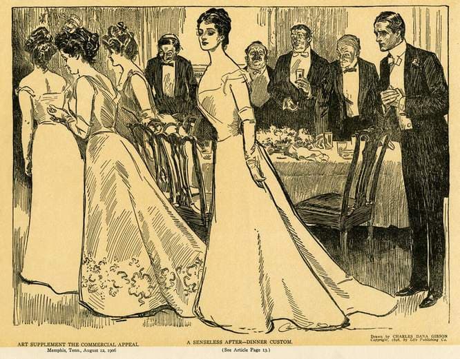 A Senseless After Dinner Custom — Charles Dana Gibson