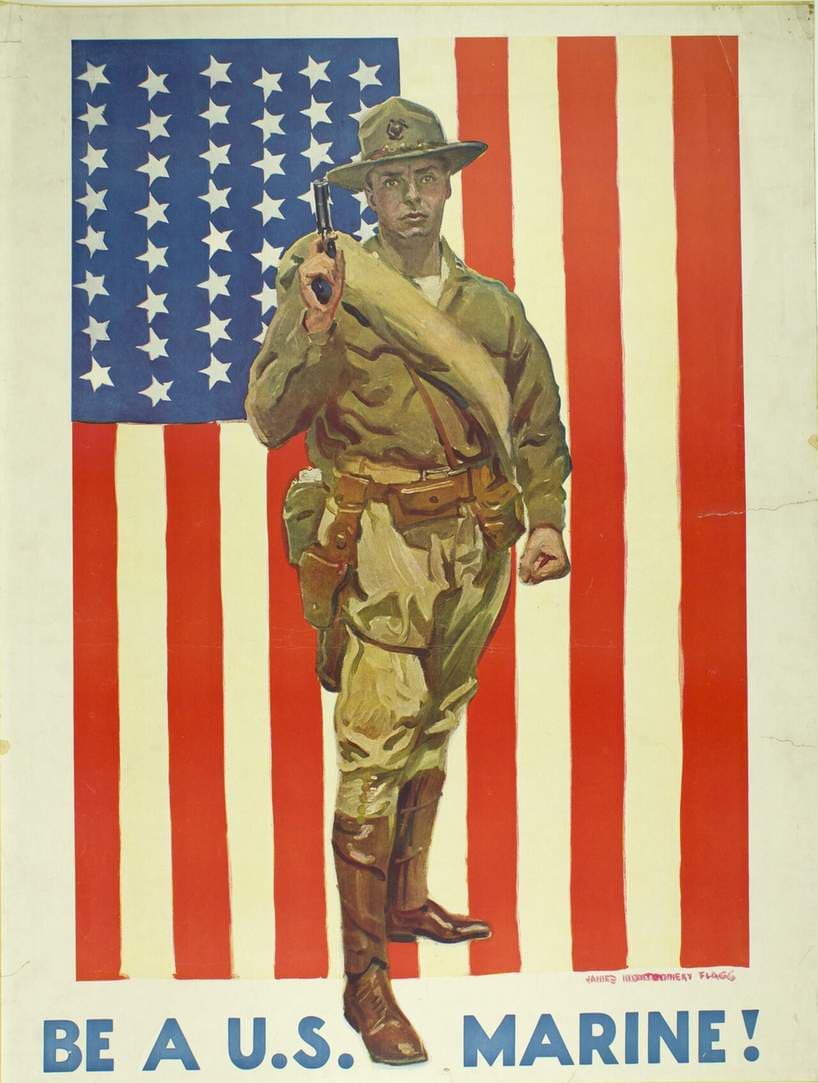 Be a U.S. Marine! — James Montgomery Flagg