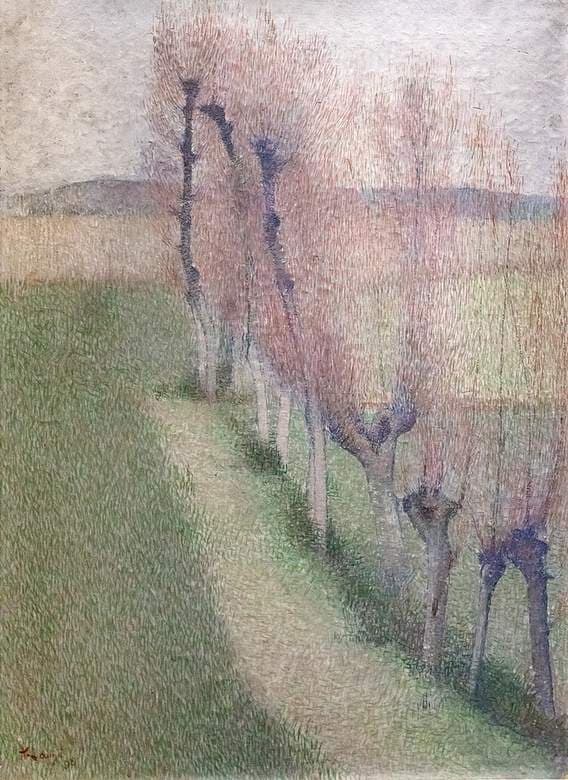 The willow alley — Achille Laugé