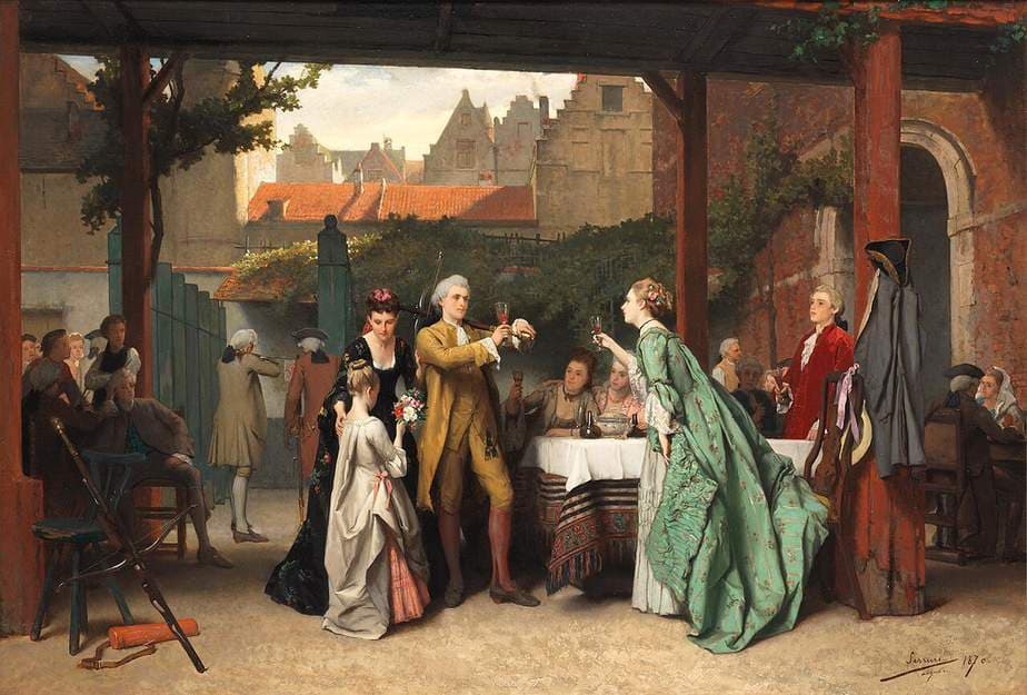 The victory of the crossbow shooter — Auguste Serrure