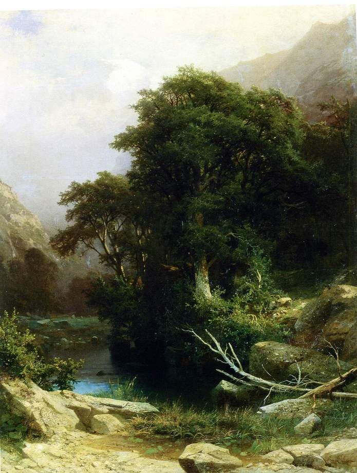 River in the Caucasus — Arseny Meshchersky