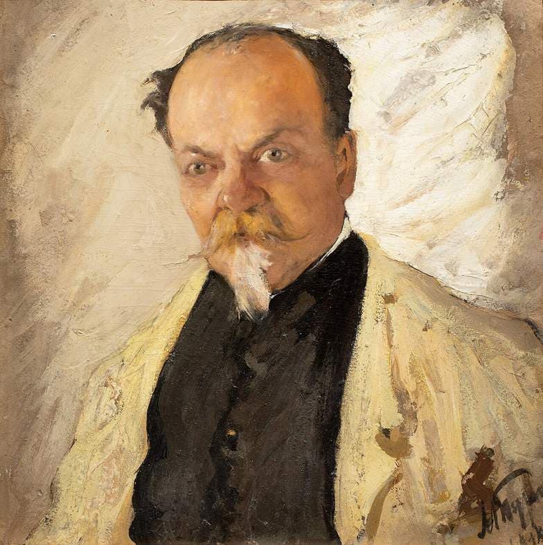 Portrait of the artist Nikolai Mikhailovich Plyusnin — Leonard Turzhansky