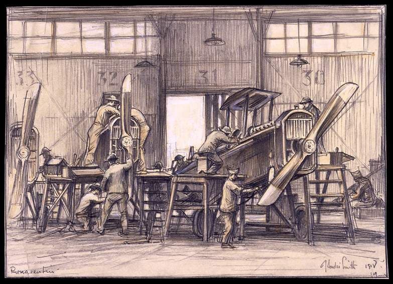 assembling liberty planes at Romorantin — Jules André Smith