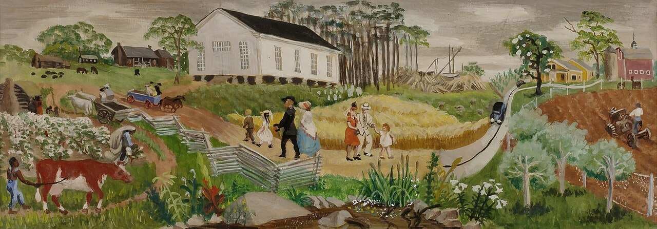 Rural Mississippi from Early Days to Present (study for mural) — Lucile Blanch