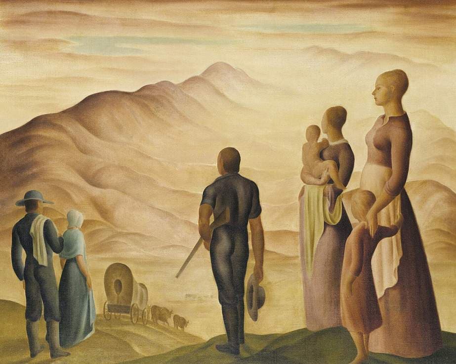 Pioneers of the West — Helen Lundeberg