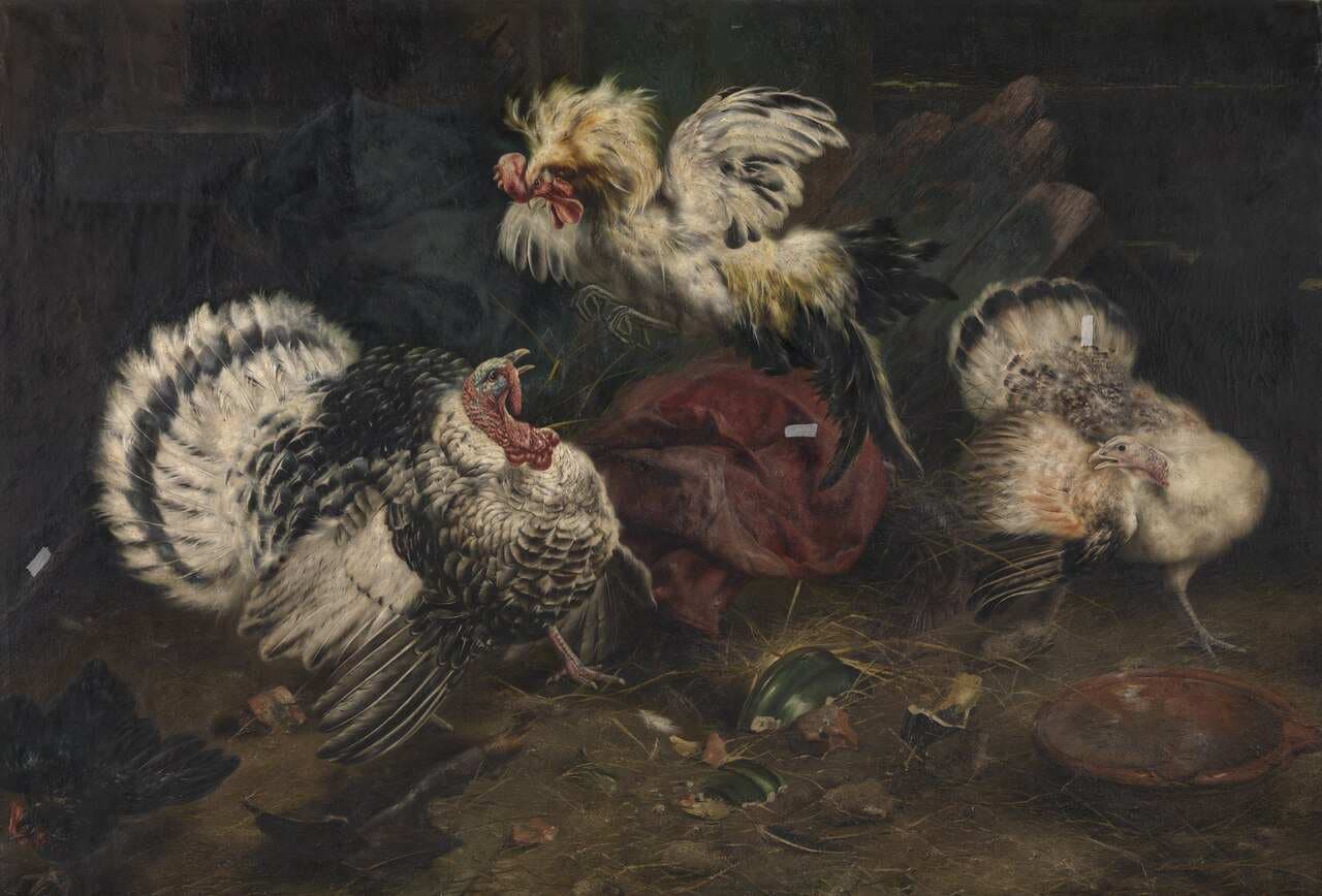 Fighting Cocks — Piet van Engelen