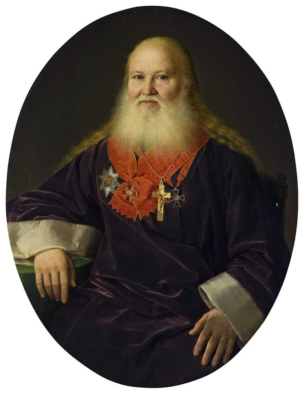 Portrait of the Priest V.I. Kutnevich — Kandrat Karsalin