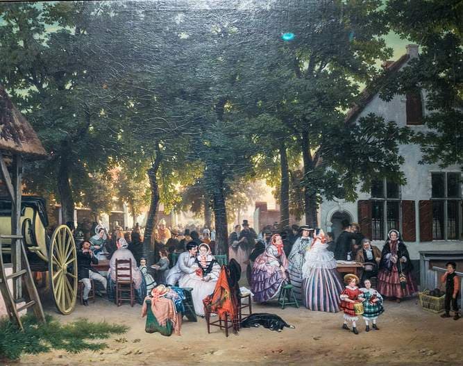 Environs of Antwerp, Sunday Afternoon — Florent Nicolas Crabeels