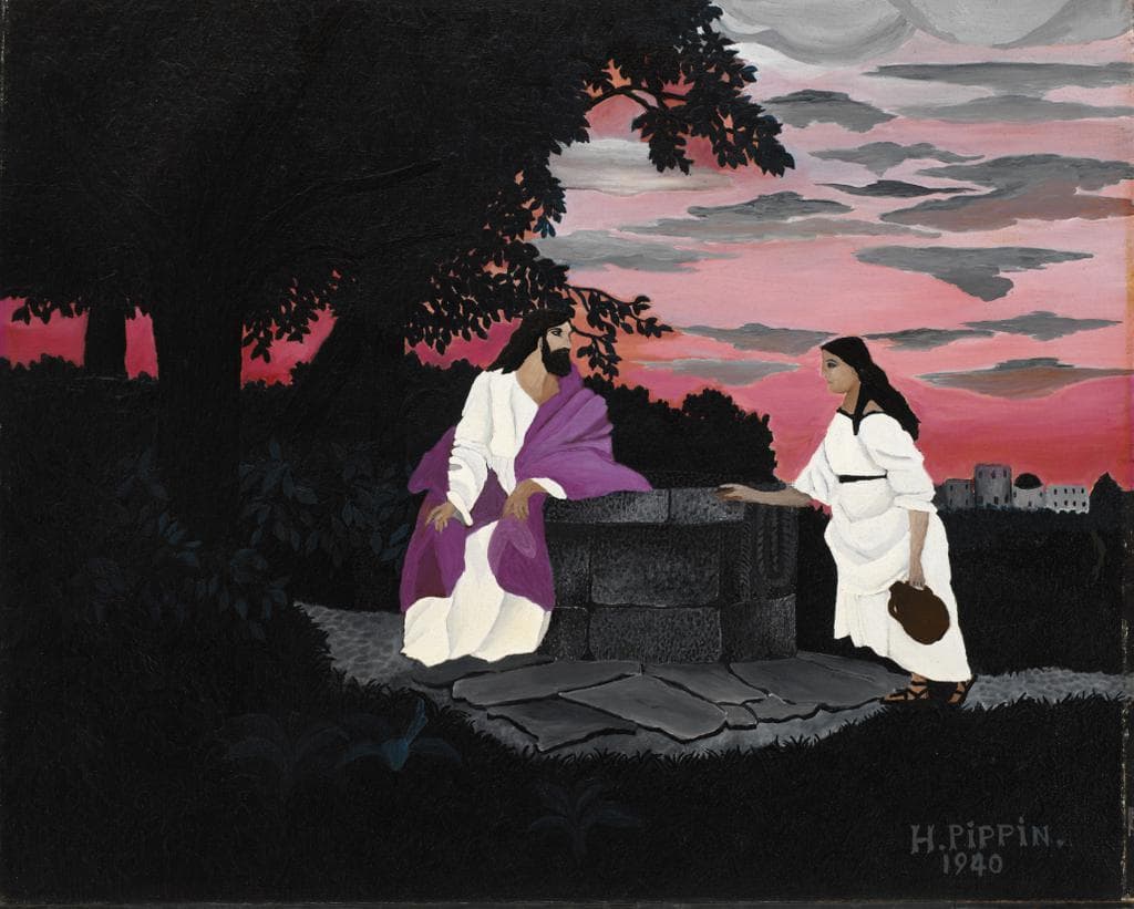 Christ and the Woman of Samaria — African American spirituality and the Gospel encounter across community boundaries, as discussed by the museum.