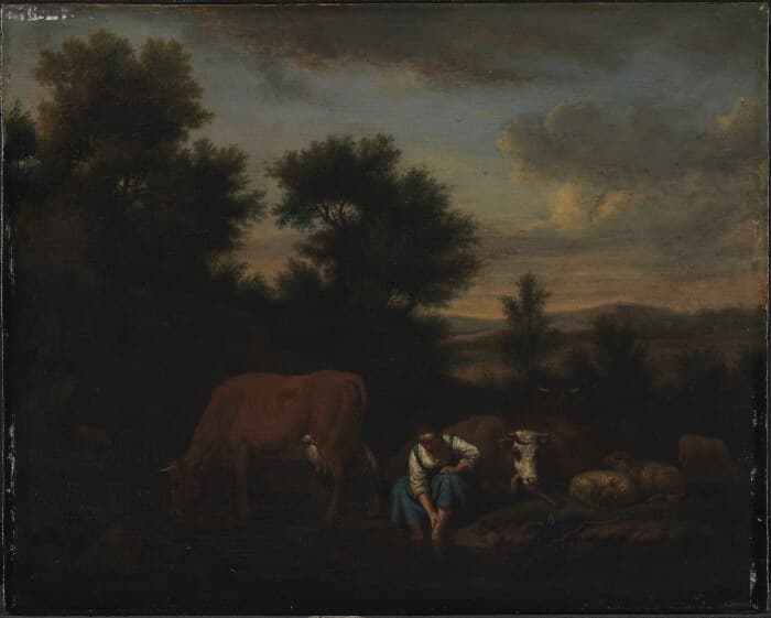 Shepherdess with Cattle — Adriaen van de Velde