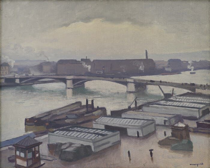 Quai de Paris at Rouen. Rainy Weather — Albert Marquet