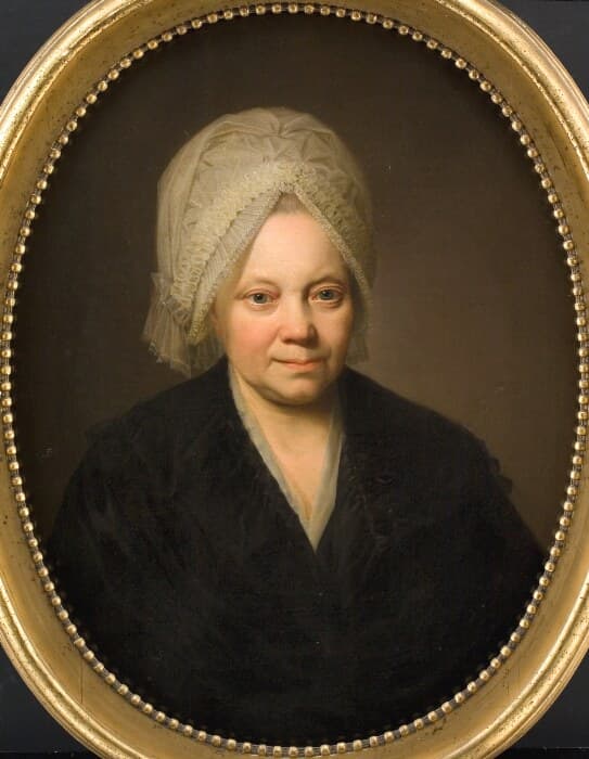 Ane Margrethe Abildgaard, f. Bastholm. Maleren N.A. Abildgaards moder — Jens Juel