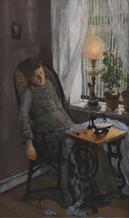 The Seamstress — Christian Krohg