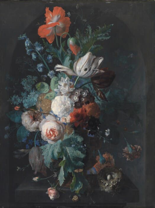 A Vase with Flowers — Jan van Huysum