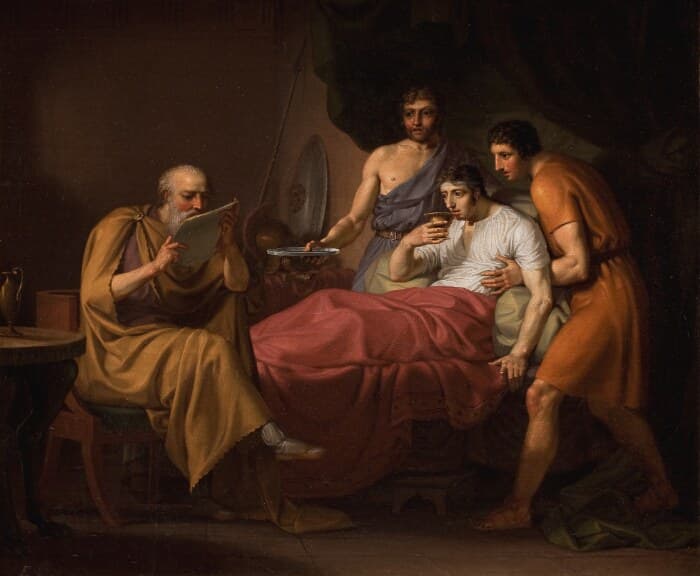 Alexander the Great on his Sickbed — Christoffer Wilhelm Eckersberg