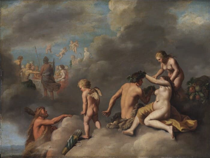 A Gathering of Gods — Cornelis van Poelenburgh