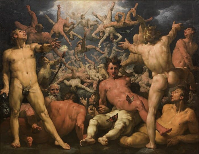 The Fall of the Titans — Cornelis van Haarlem