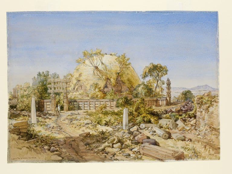 The Sanchi tope, Tanjore — William Simpson