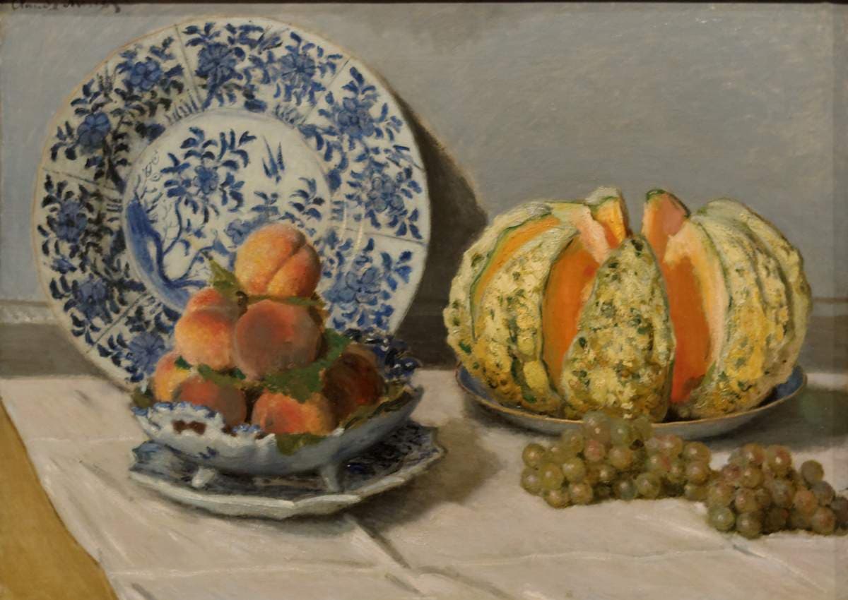 Still Life with Melon — Claude Monet