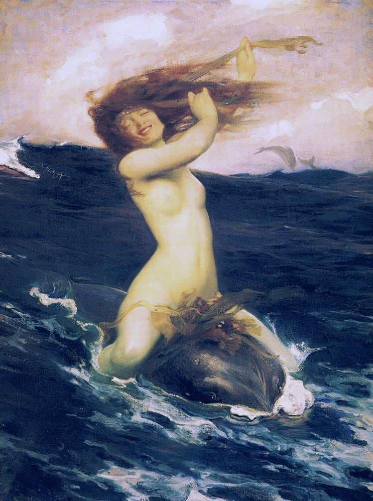 The foam sprite — Herbert James Draper