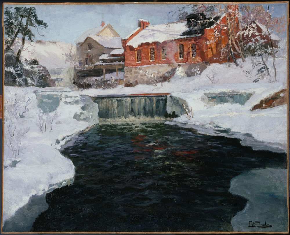 La nouvelle fabrique à Lillehammer — Frits Thaulow
