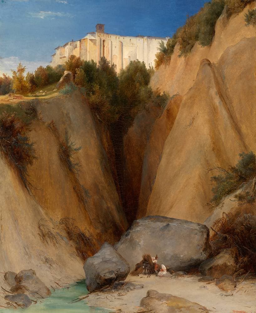The monastery of Santa Scolastica near Subiaco — Carl Blechen
