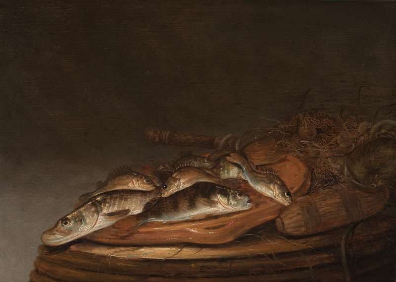 Still Life with Pike and Perch — Pieter de Putter