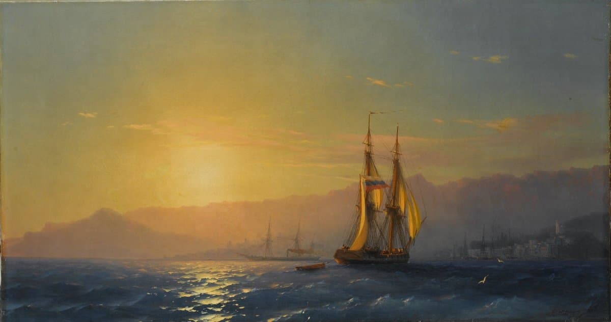 Sunset at sea — Ivan Aivazovsky