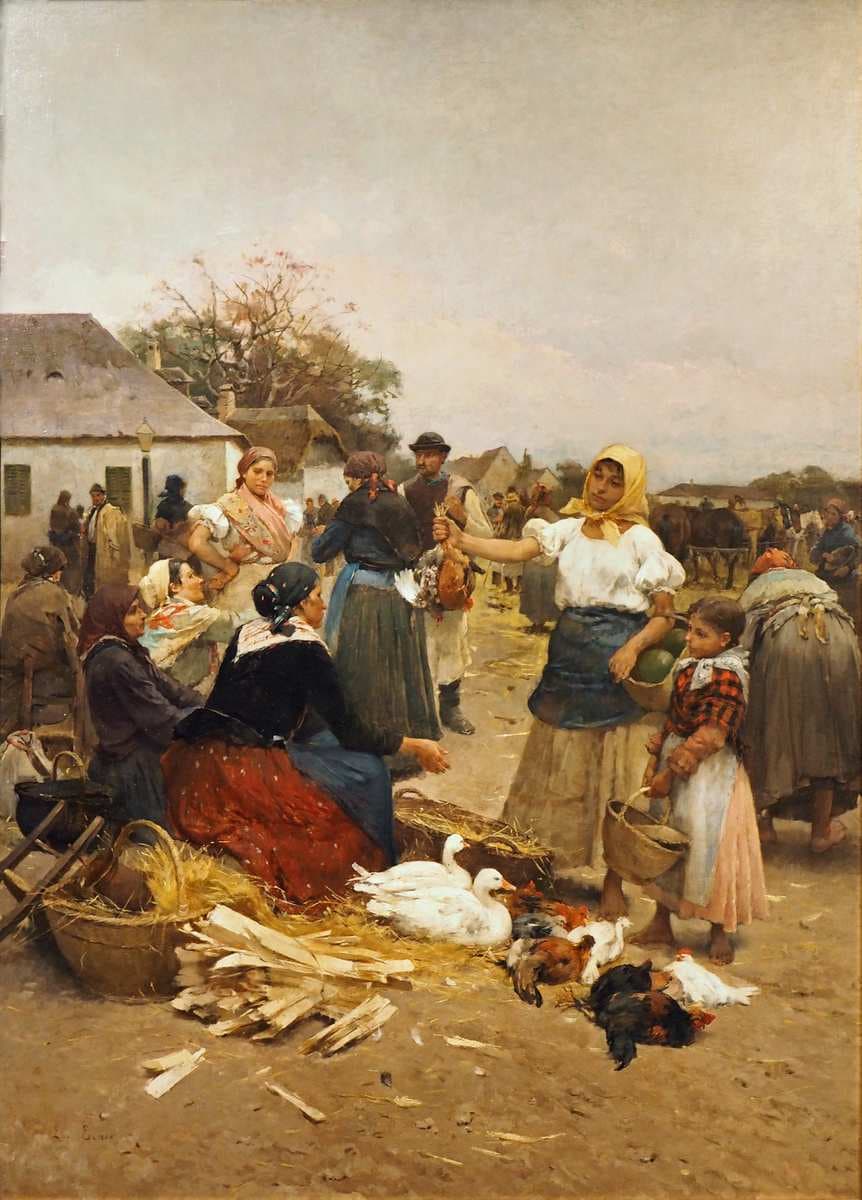 Poultry Market — Lajos Deák Ébner