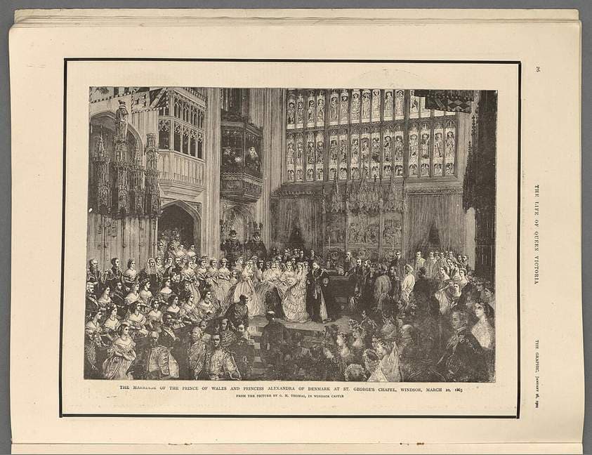 The marriage of the Prince of Wales and Princess Alexandra of Denmark at St. George's Chapel, Windsor, March 10, 1863 — George Housman Thomas