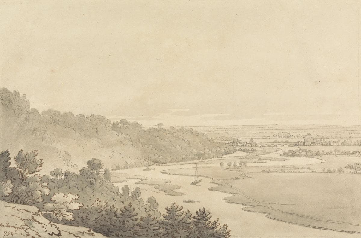 View of Taplow and Maidenhead from Cliveden — Joseph Farington