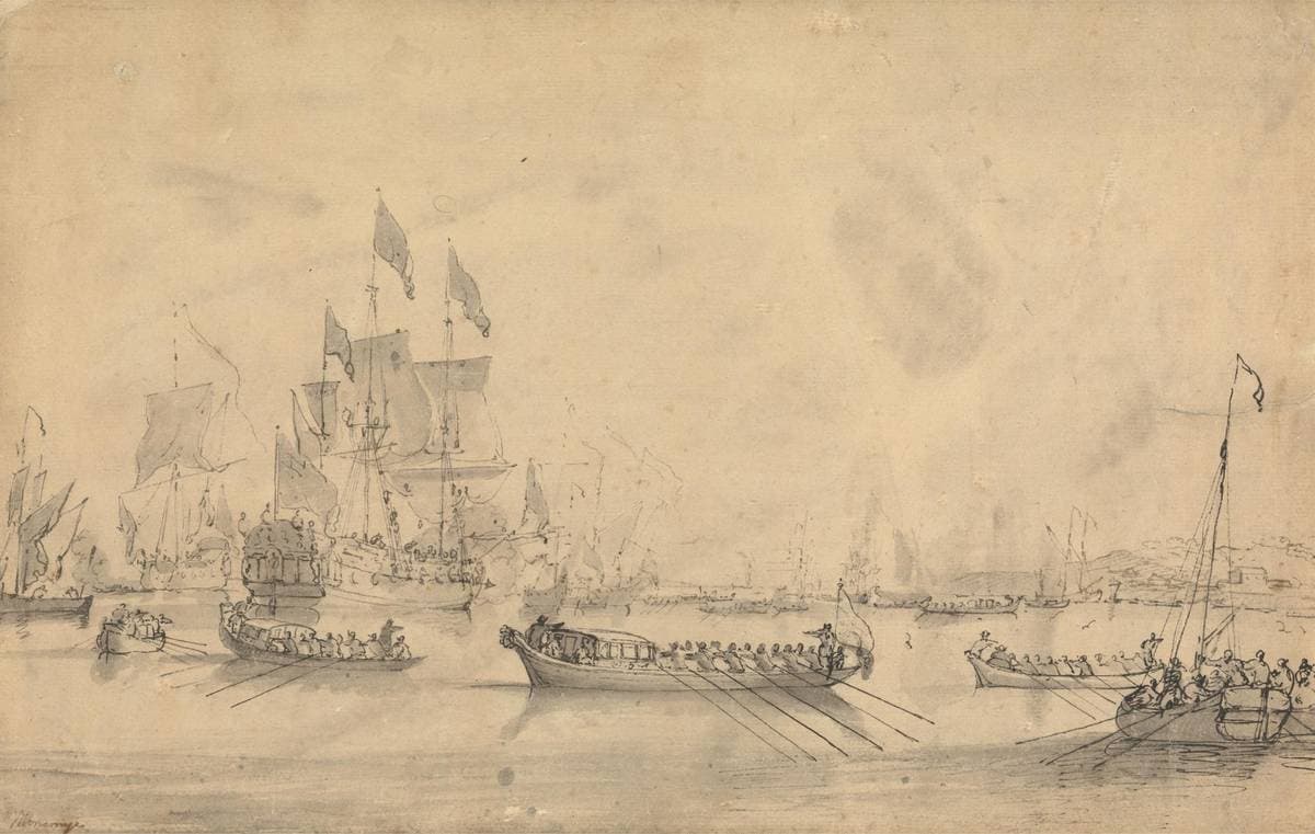 Landing of William of Orange at Tor Bay — Peter Monamy