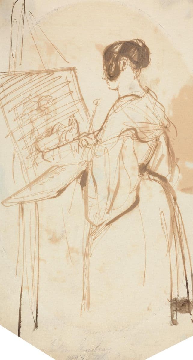 A Lady Painting — Francis Grant