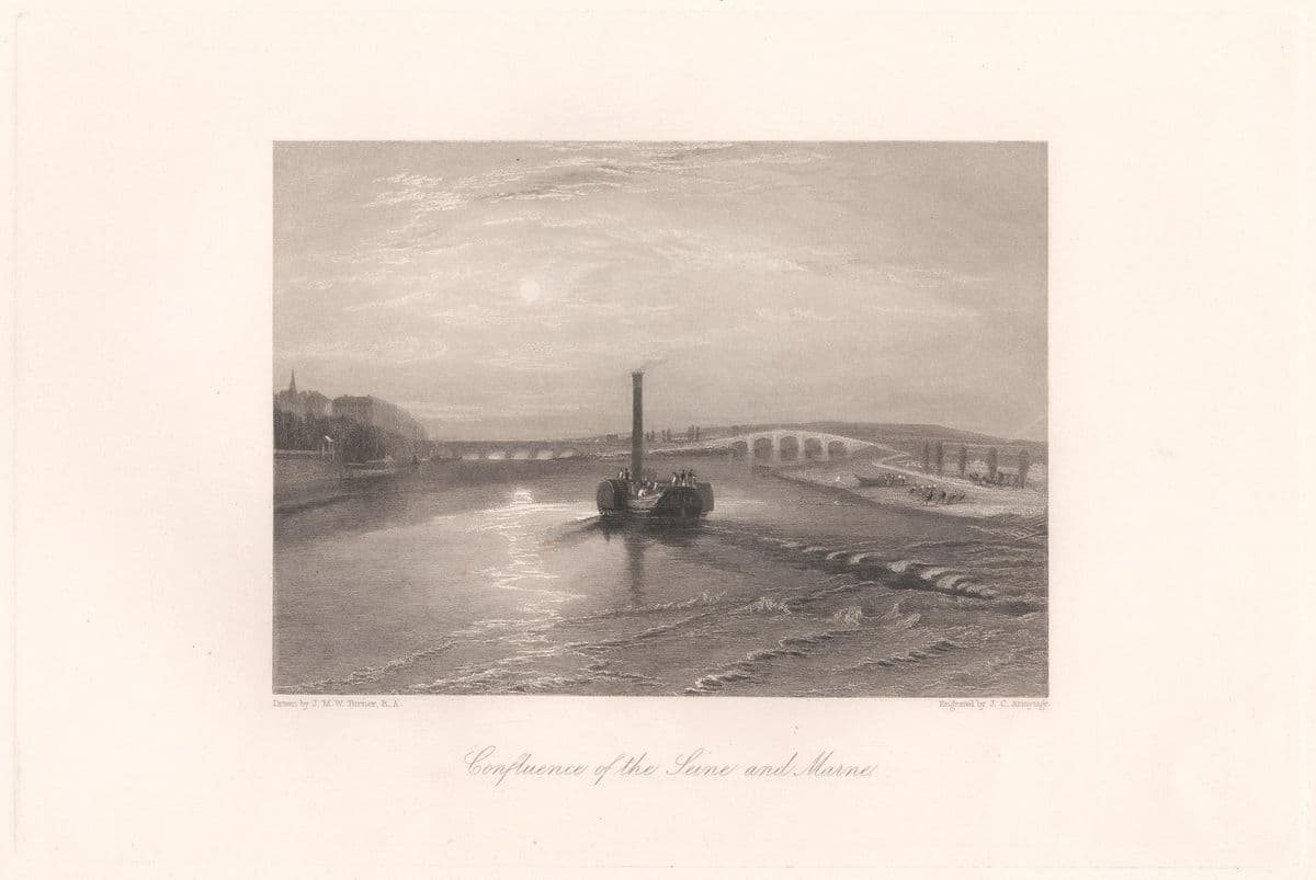 Confluence of the Seine and Marne — James Charles Armytage