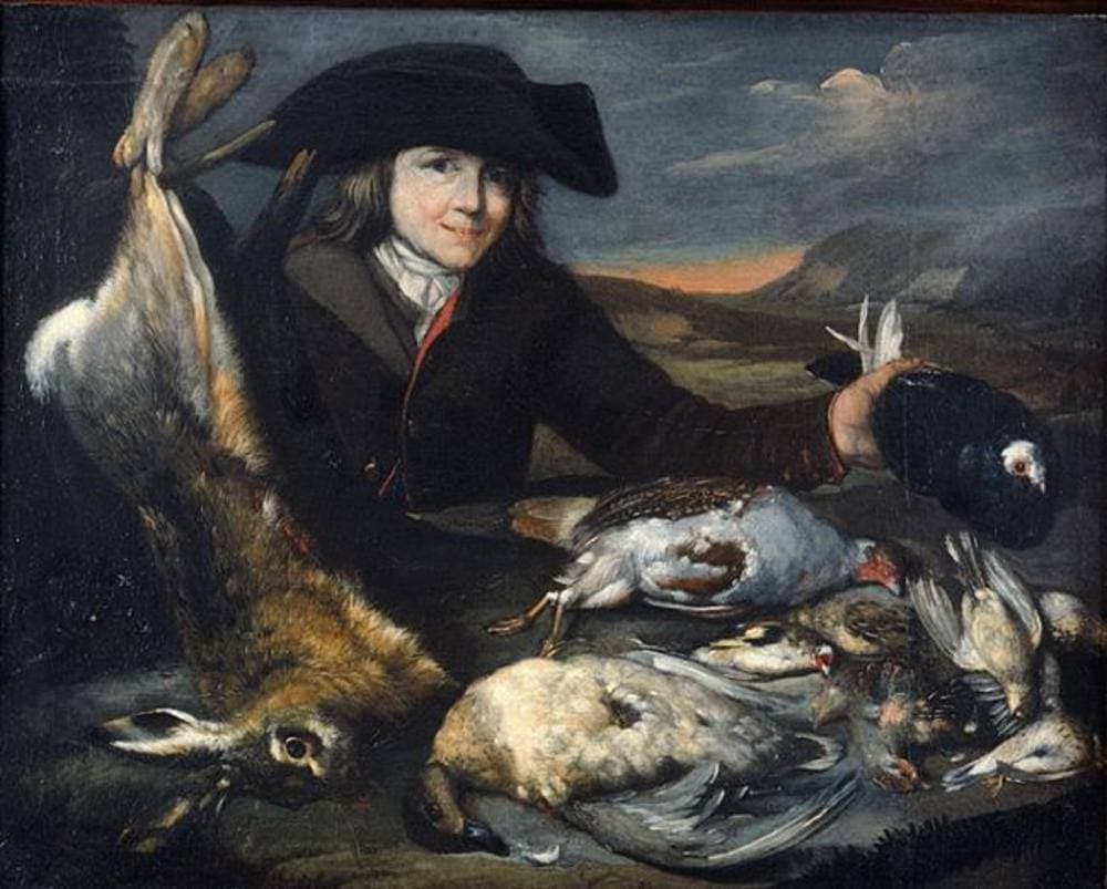 Huntsman with Game — Franz Roos