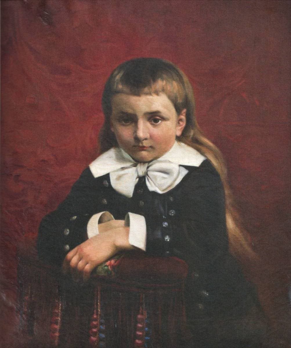 Professor George Capșa at the age of 8 — Theodor Aman