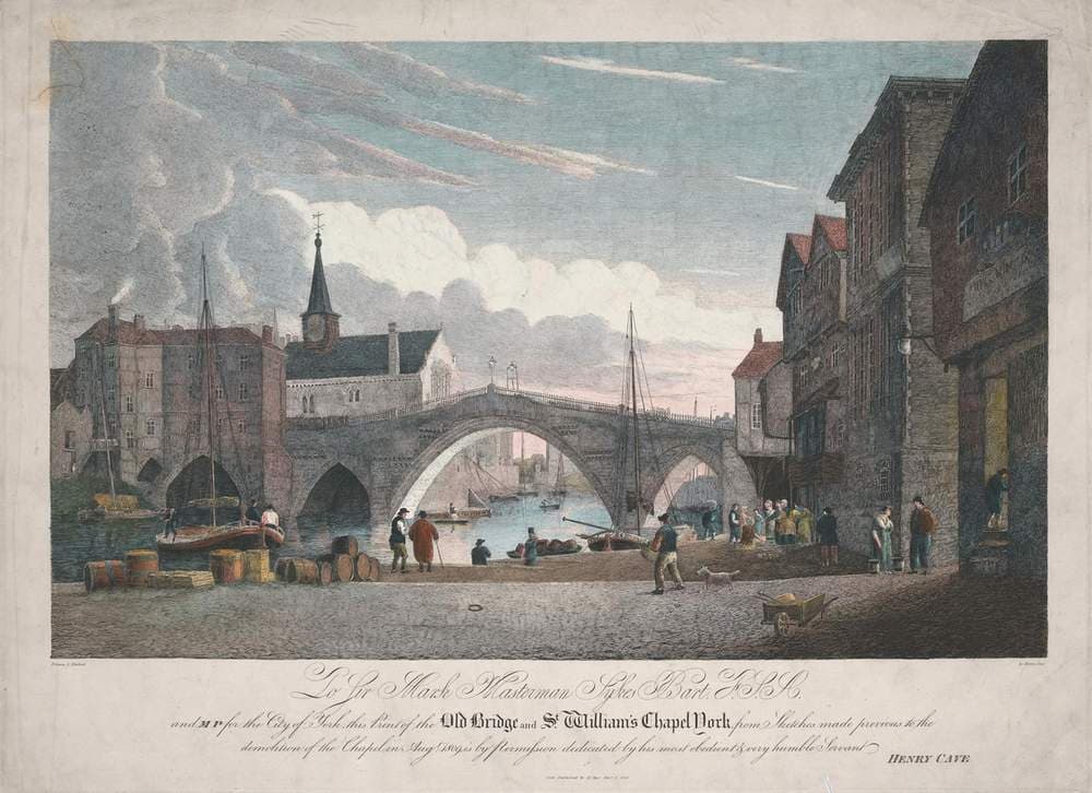 York, the Old Bridge and St. William's Chapel — Henry Cave