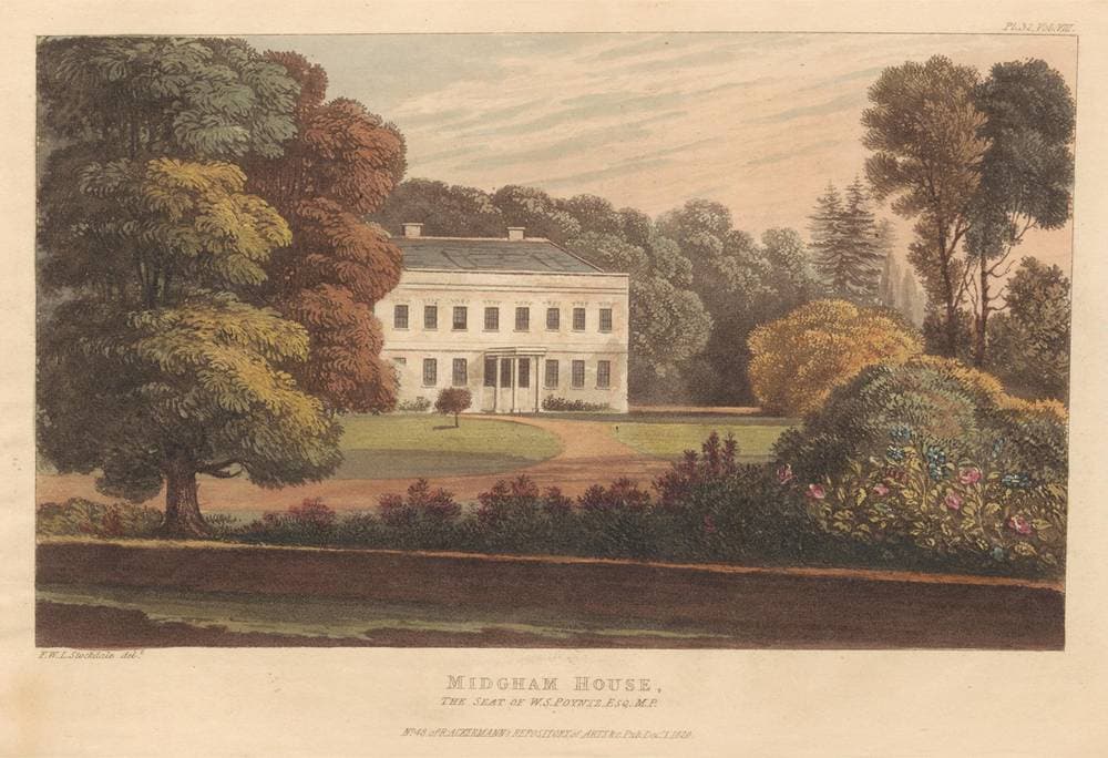 Midgham House, the Seat of W.S. Poyntz, Esq., M.P. — Frederick Wilton Litchfield Stockdale