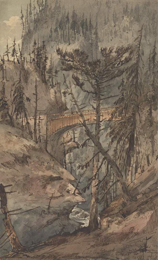 Laditcher Bruck, Tyrol — Charles Francis Annesley
