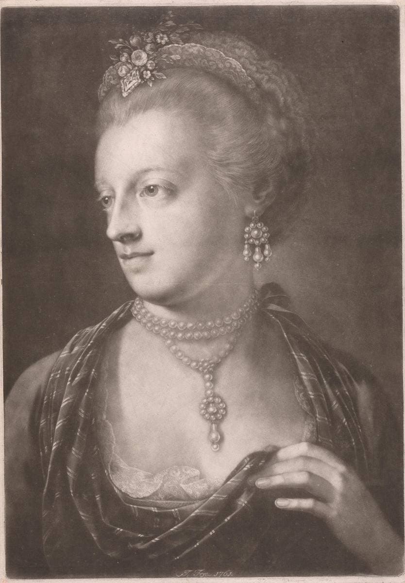 Lady, elegantly attired — Thomas Frye