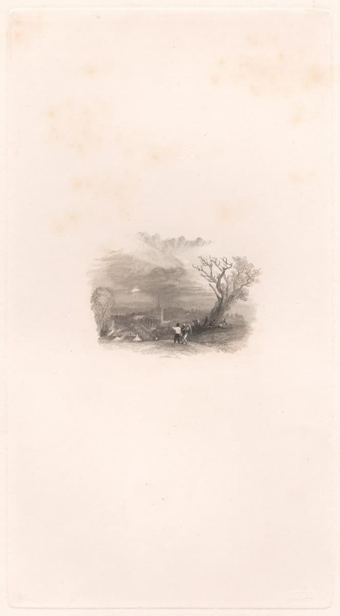 A Village Evening — Edward Angelo Goodall