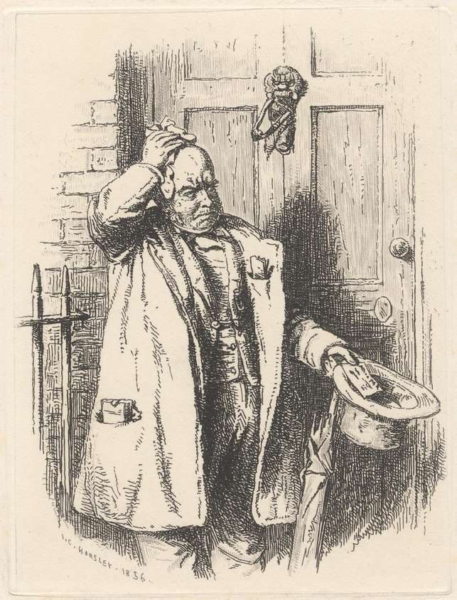 Man at a Door — John Callcott Horsley