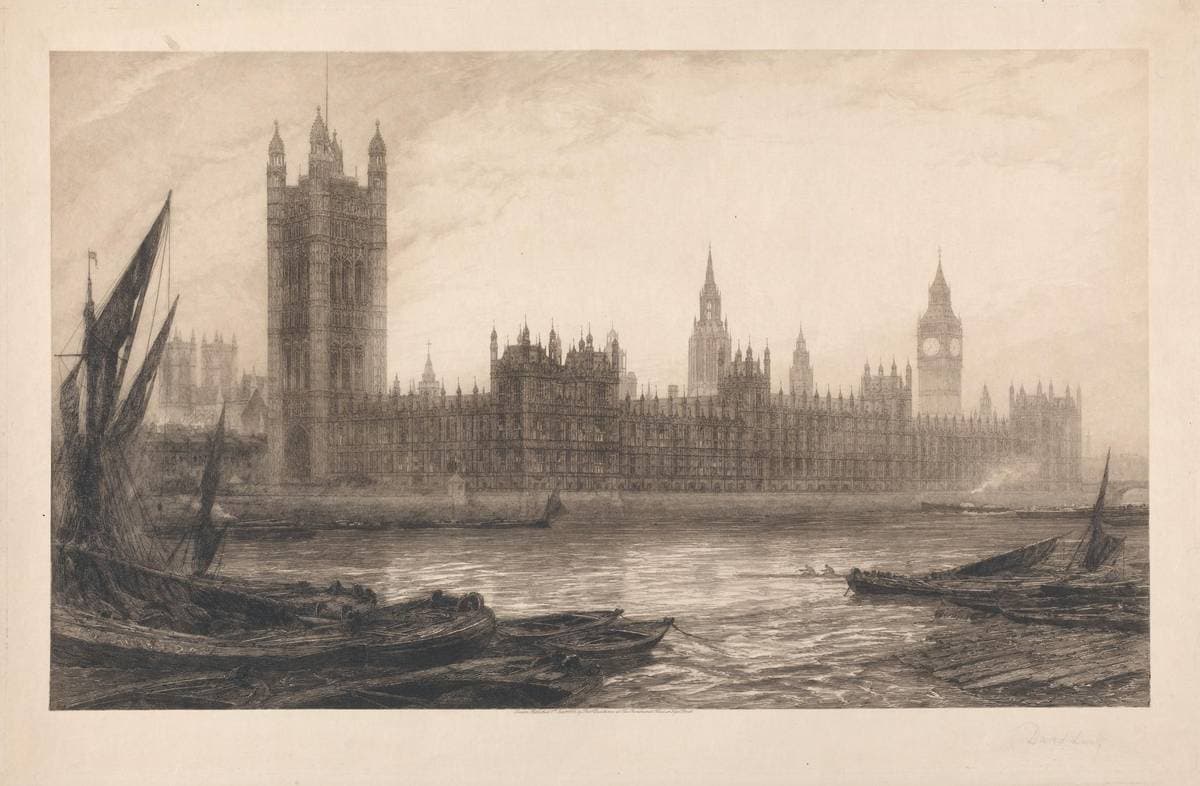 The Houses of Parliament from Lambeth — David Law