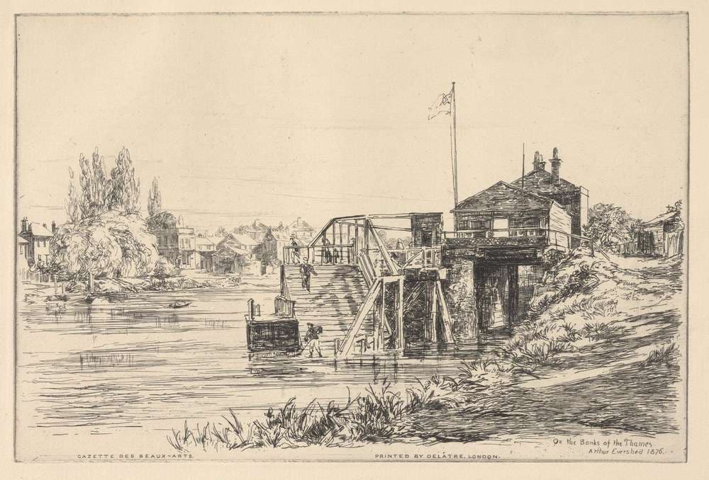 On the Banks of the Thames — Arthur Evershed