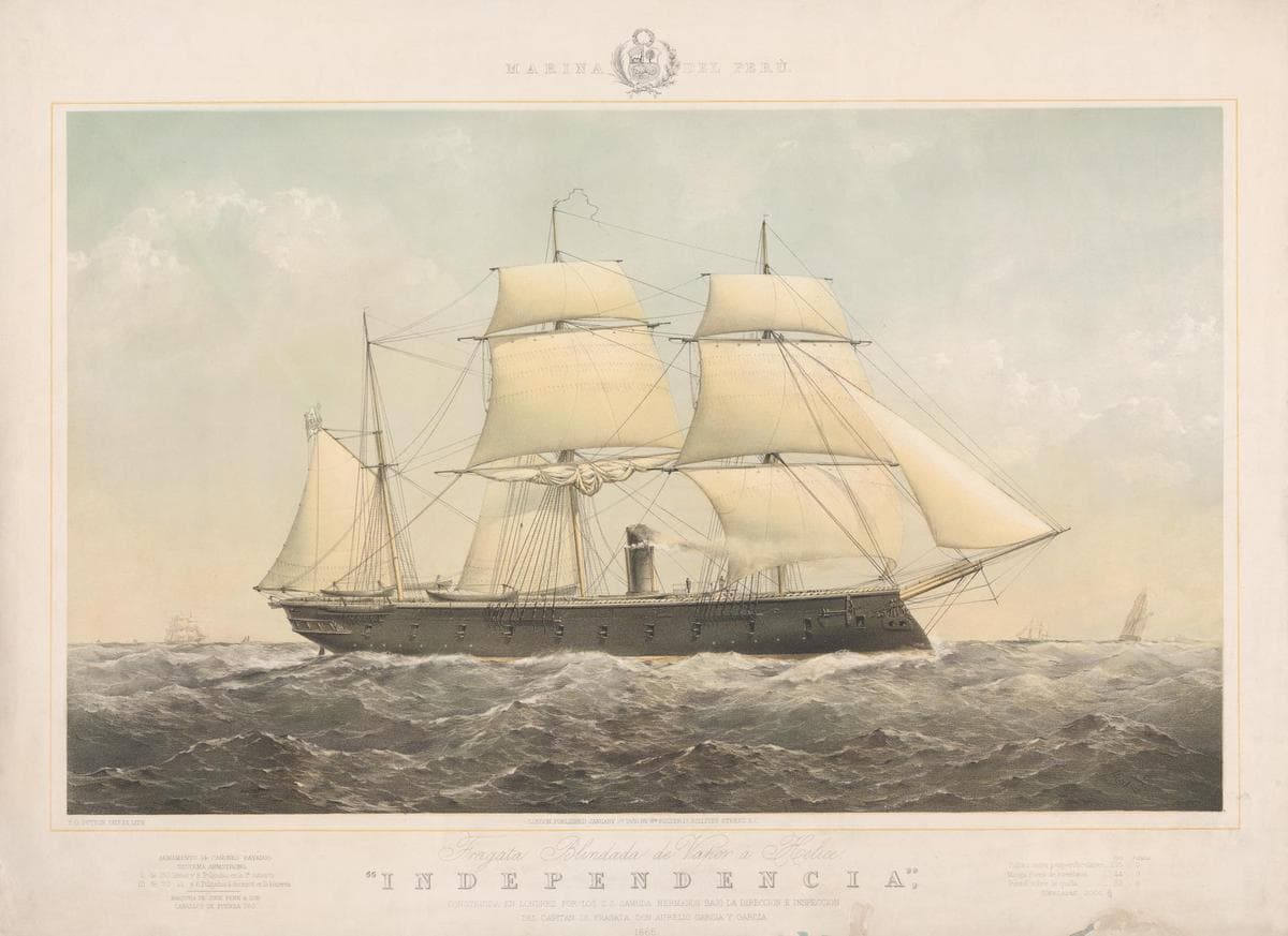 Independencia (Steam Iron Clad Built for the Peruvian Navy) — Thomas Goldsworthy Dutton