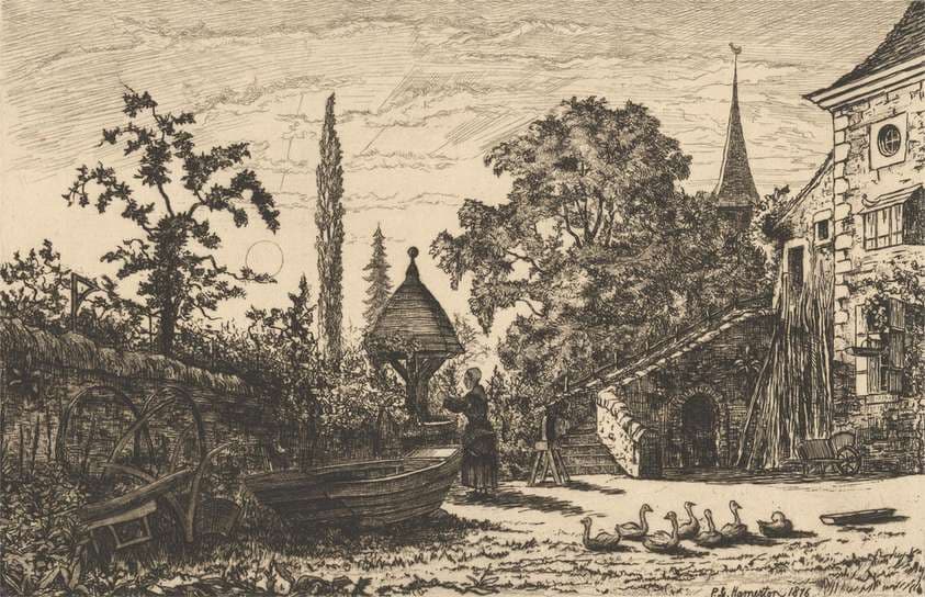Smith's Yard at Etang — Philip Gilbert Hamerton