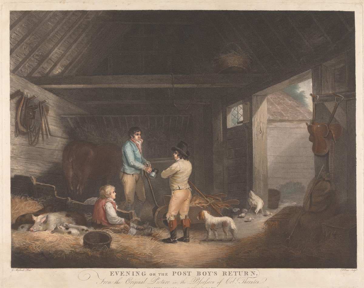 Animals [a pair]: 2. Evening or the Post Boy's Return — Daniel Orme