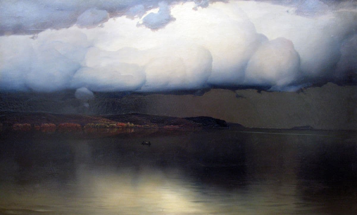 Became silence / Silence has settled / Quieted down — Nikolay Nikanorovich Dubovskoy